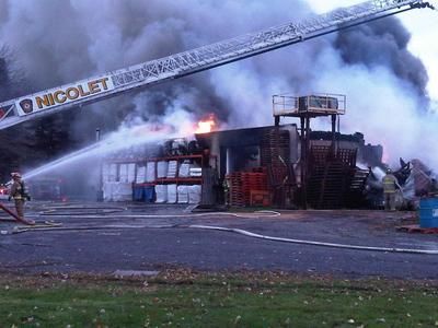 Incendie à Baie-du-Febvre