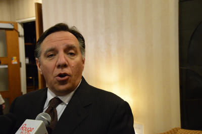François Legault rencontre ses militants mauriciens