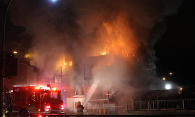 Incendie au bar le Tunnel