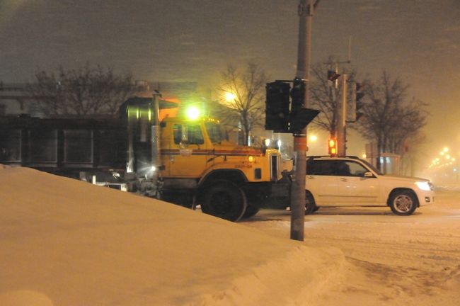 Pas facile d’être au volant d’une déneigeuse