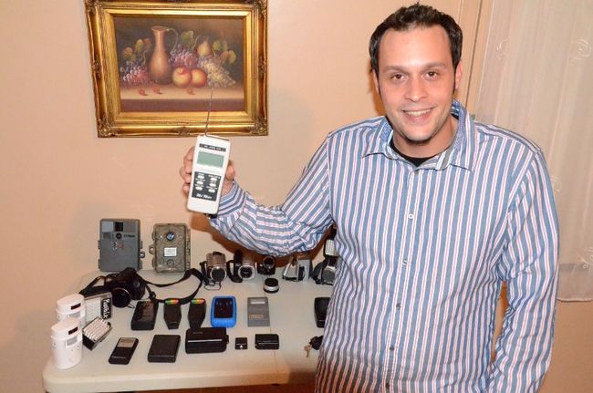 Frank Natarelli Jr utilise de nombreux appareils lors des enquêtes. 