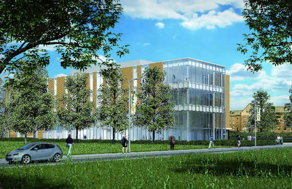 Une image du futur campus de l’UQTR à Drummondville.