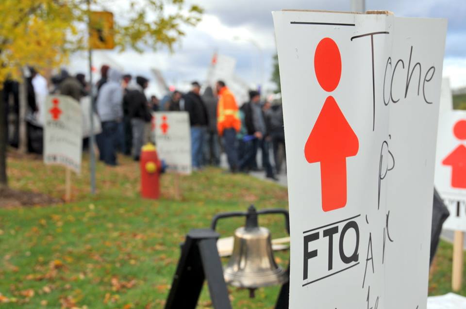 Le combat des élagueurs : manifestation