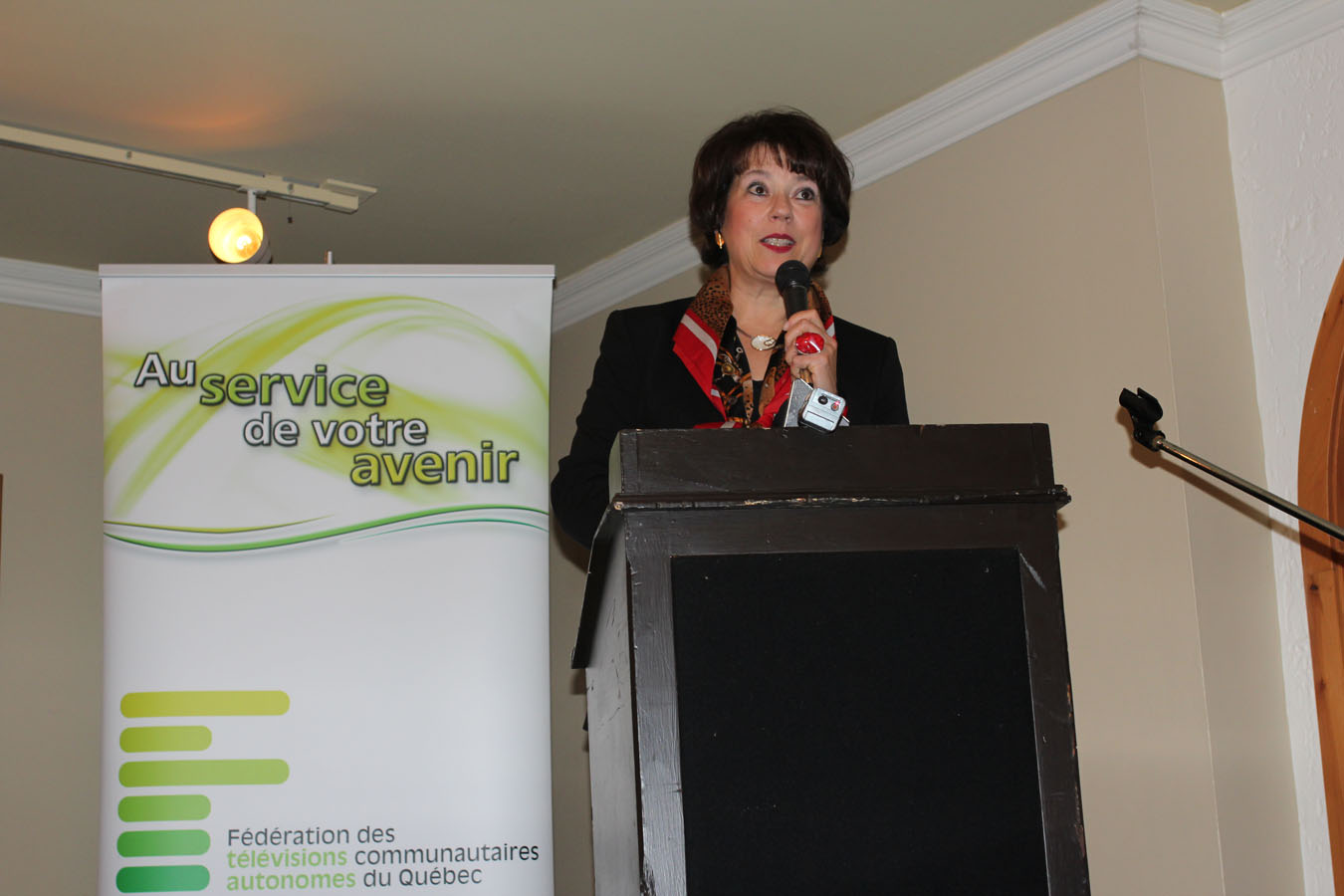 Ministre de la Culture et des Communications et ministre responsable de la Protection et de la Promotion de la langue française, Hélène David.