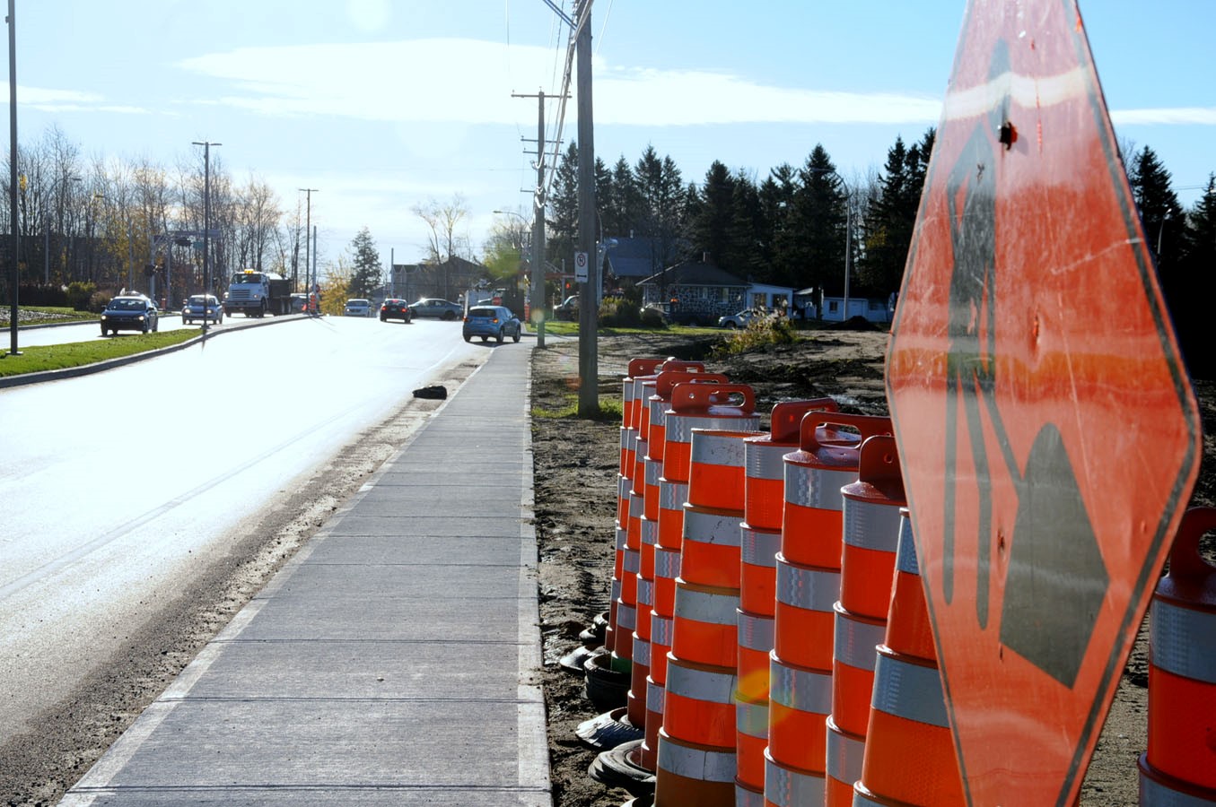 La touche finale au boulevard Parent