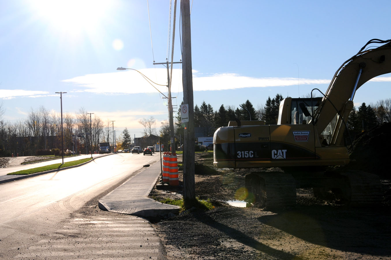 La touche finale au boulevard Parent