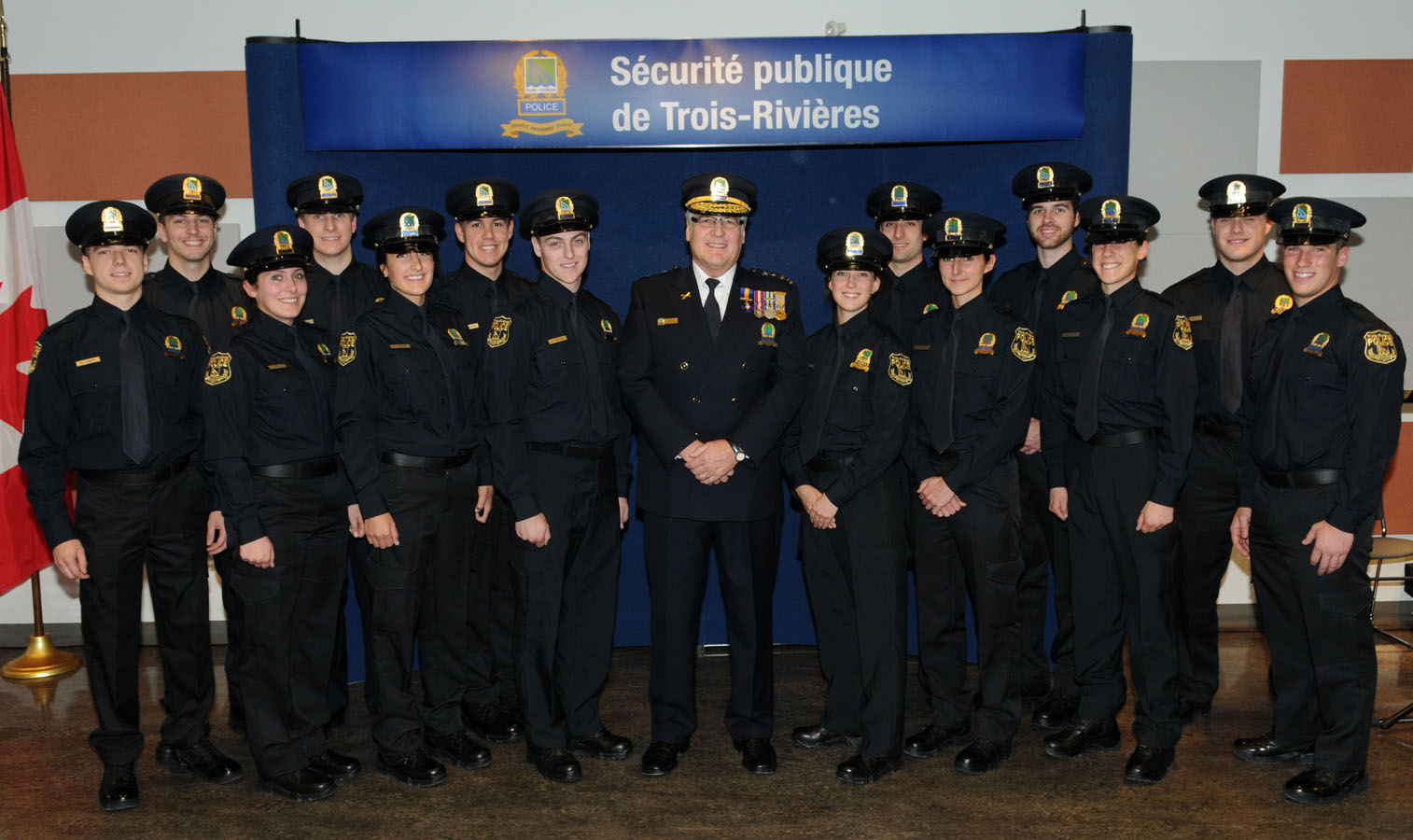 Assermentation de 14 nouvelles recrues à la Sécurité publique de Trois-Rivières