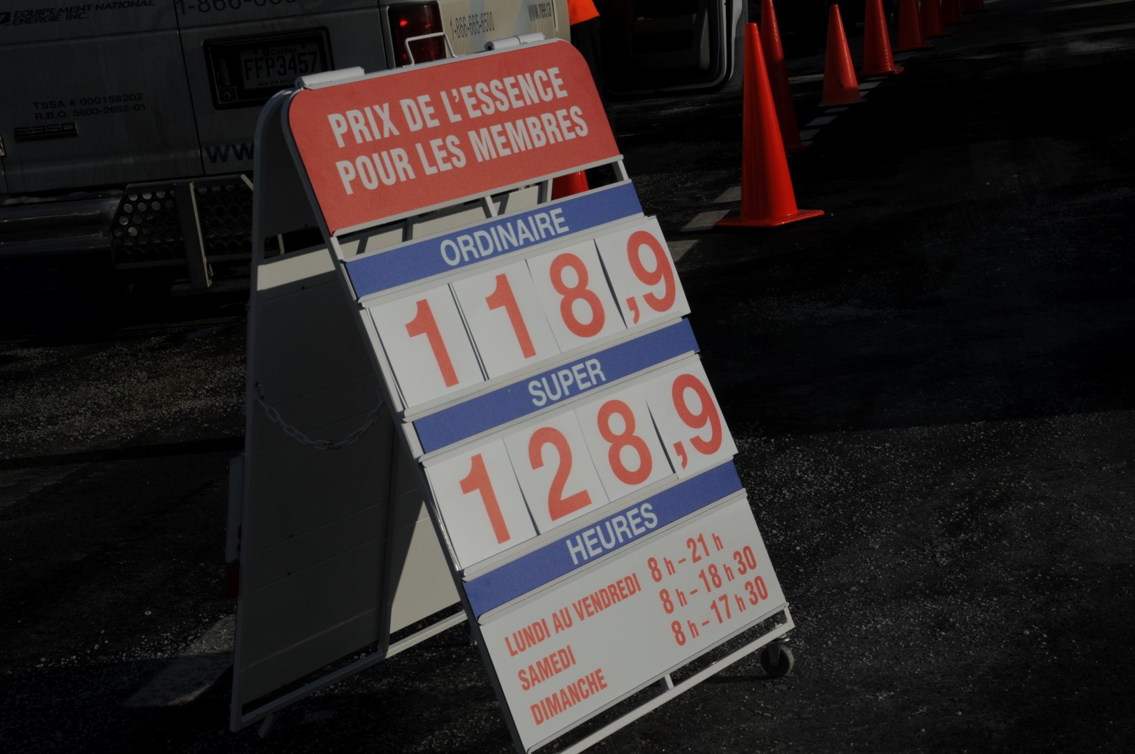 L'essence est arrivée chez Costco