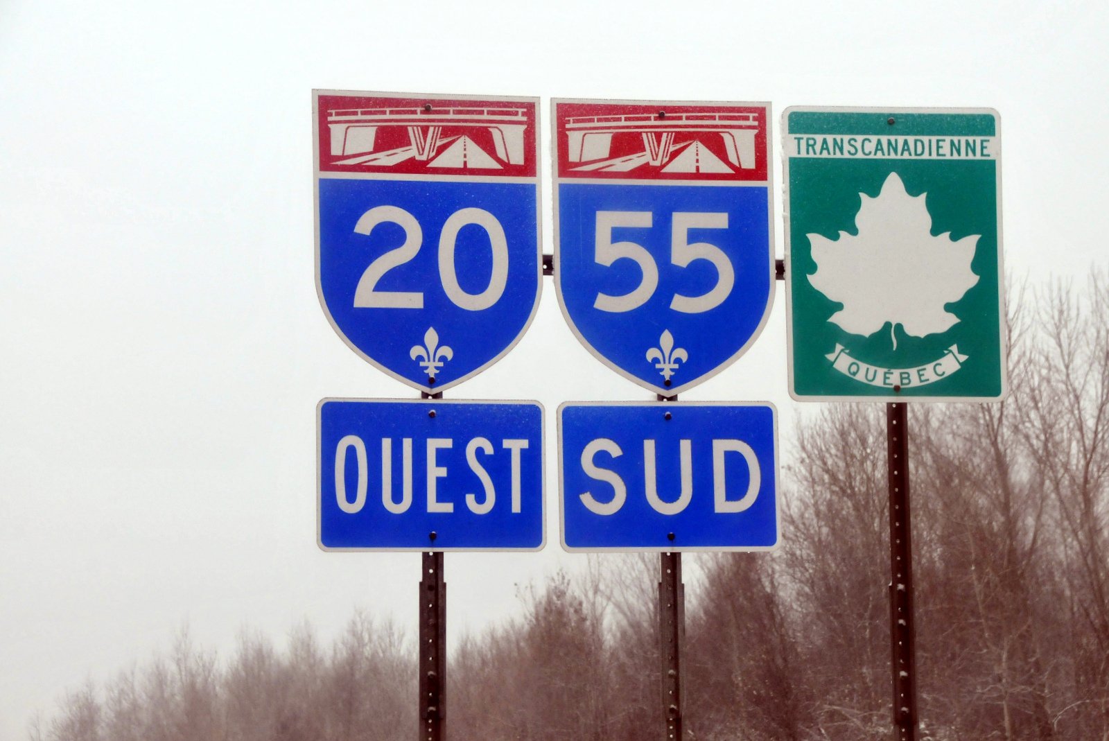 Le pont de la 55 enjambant l'autoroute 20 est ouvert aux automobilistes