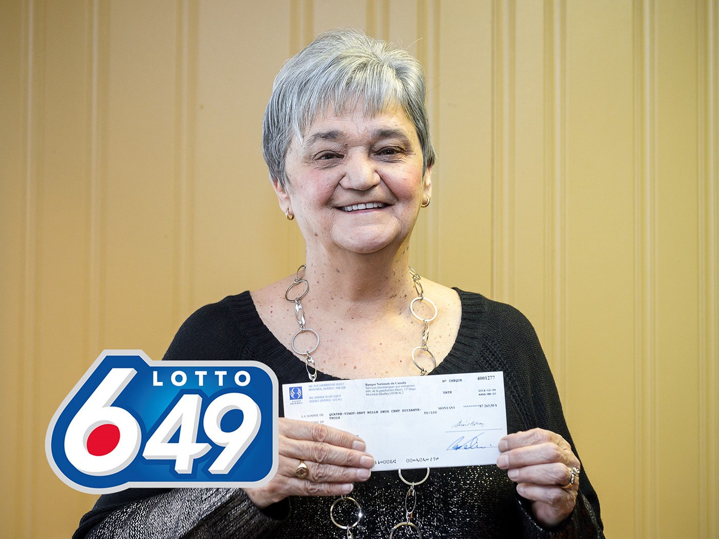 Une dame de la Mauricie gagne au LOTTO 6/49