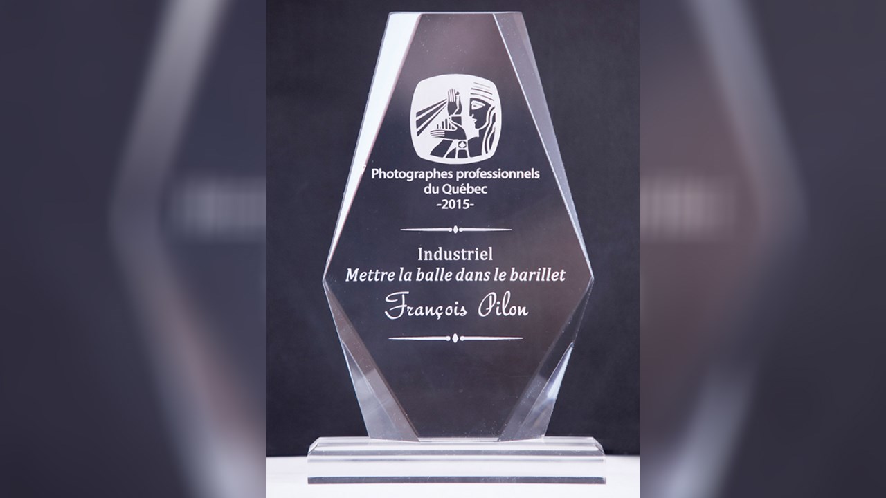 Le photographe François Pilon a remporté le trophée «industriel» lors du concours de la PPDQ