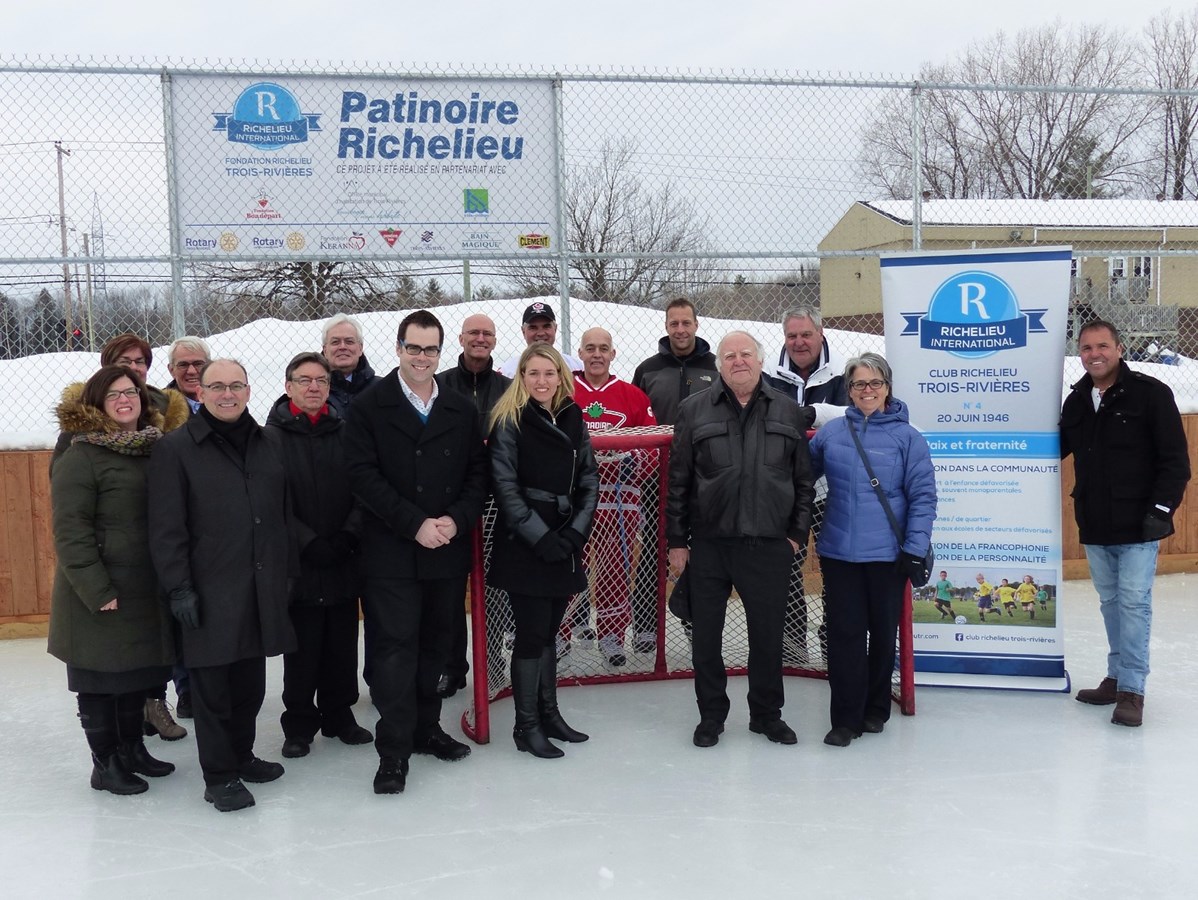 Inauguration de la patinoire Richelieu dans le secteur Adélard-Dugré