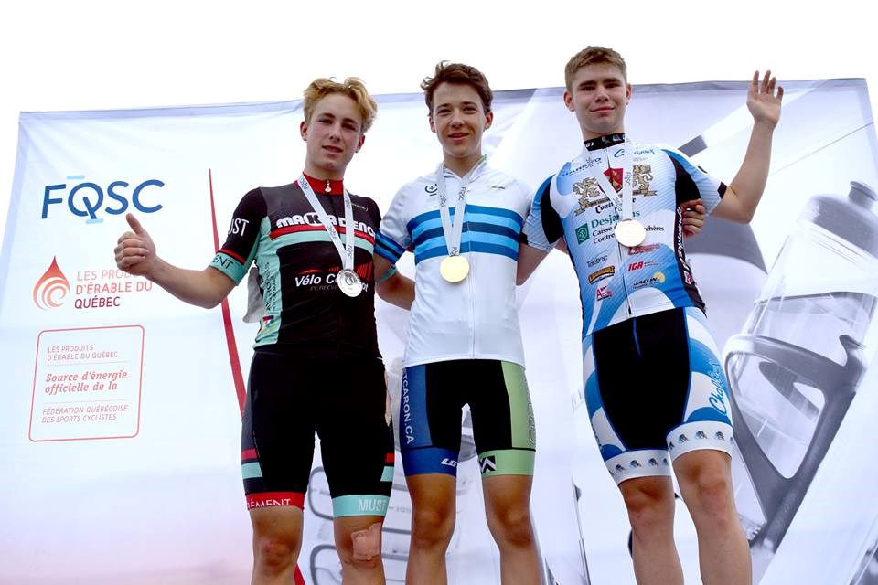 Deux athlètes de l’Équipe Vélo Mauricie sacrés « Champions québécois sur route »