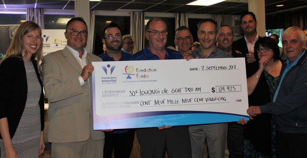 109 925 $ amassés lors du 30e tournoi de golf Pro-am