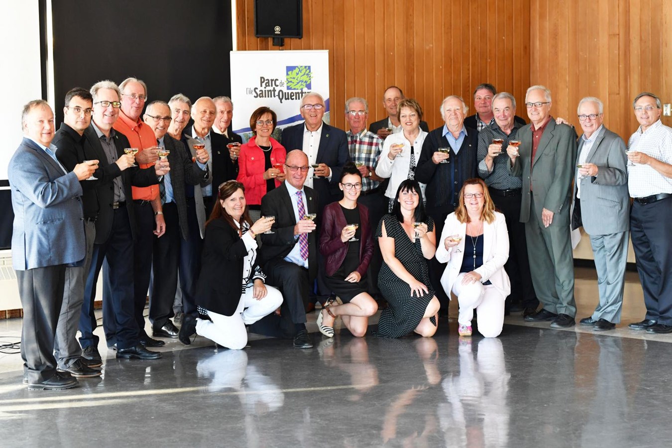 Retrouvailles des présidents pour lancer les festivités dans le cadre du 35e anniversaire de la corporation