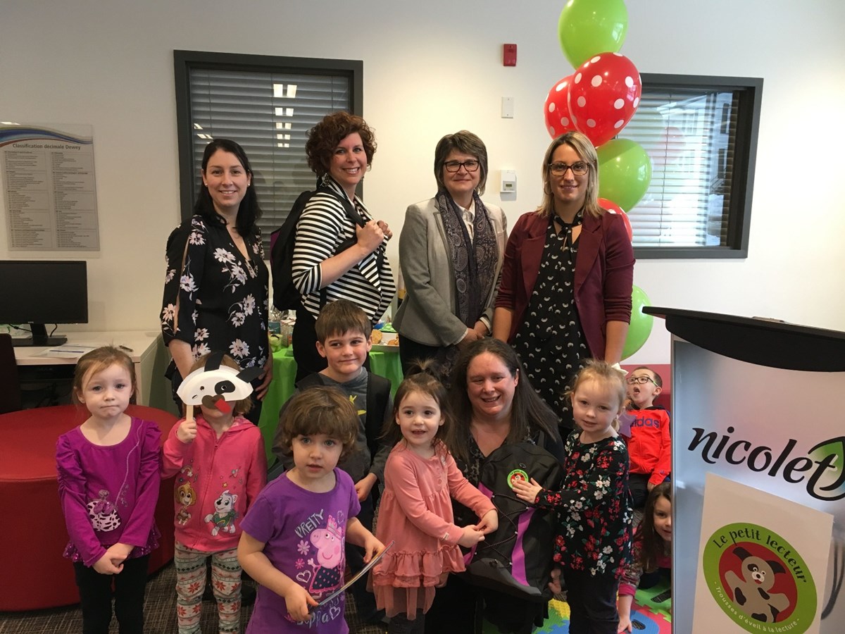 Lancement officiel de nouvelles trousses de lecture: Le projet Le petit lecteur lancé à Nicolet