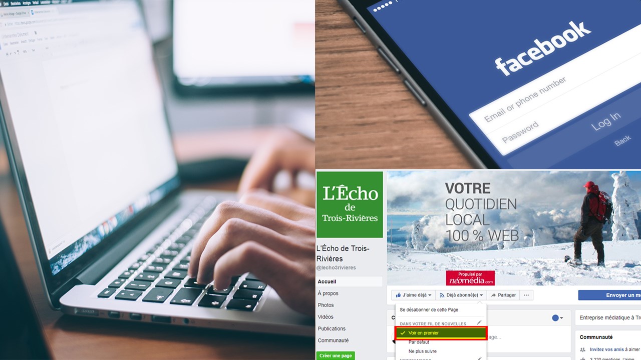 Mise à jour de Facebook : voici la solution pour ne rien manquer des nouvelles de l'Écho de Trois-Rivières