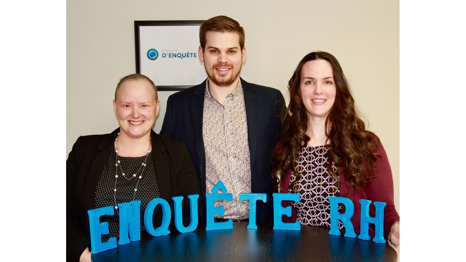 Anik Demers, directrice générale, Sébastien Martel, conseiller en recrutement, et Vanessa Catalano, coordonnatrice.