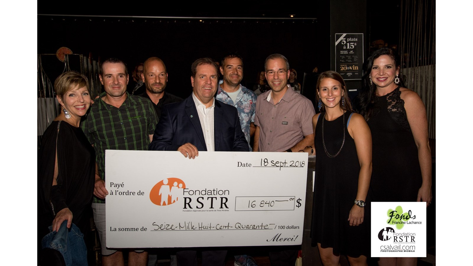 16 840 $ récoltés pour la cause du cancer