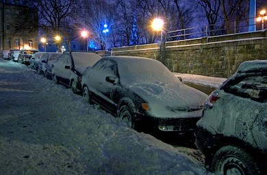 Le stationnement de nuit hivernal à Shawinigan conditionné