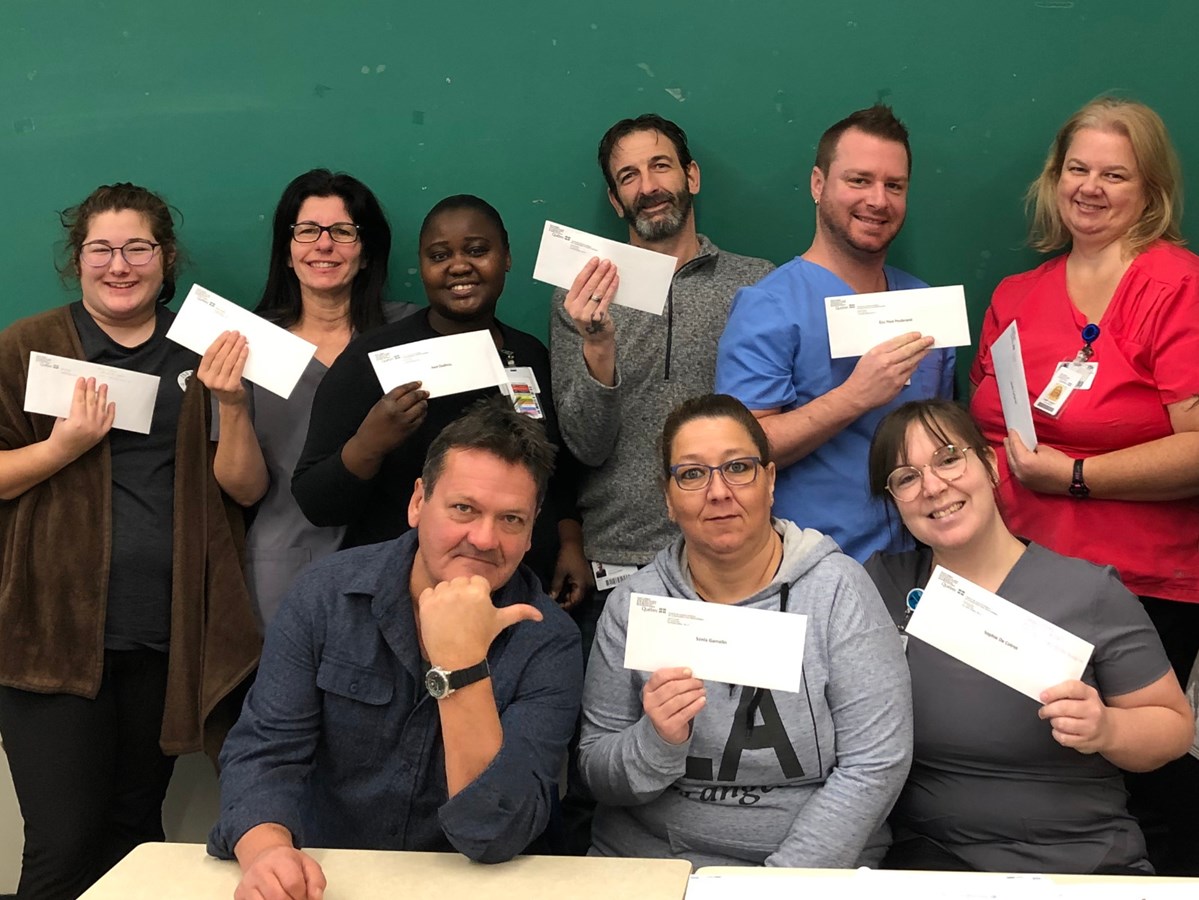 Une cohorte de futurs préposés aux bénéficiaires (PAB) à Drummondville.
