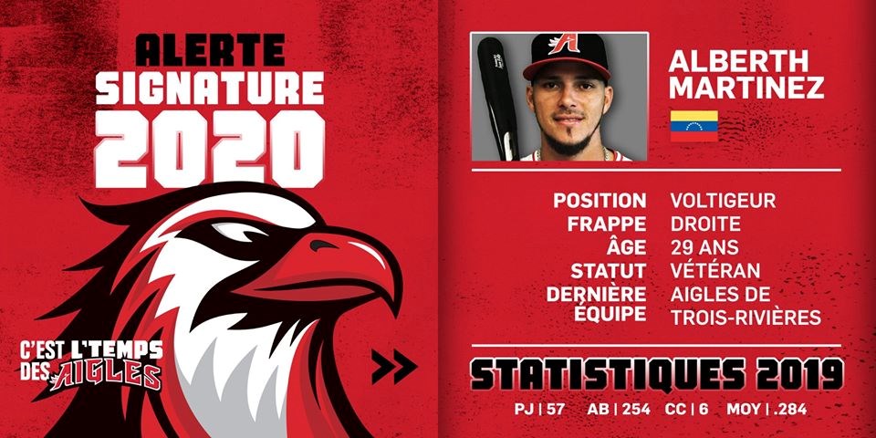 Baseball : le retour d’impact d'Alberth Martinez 