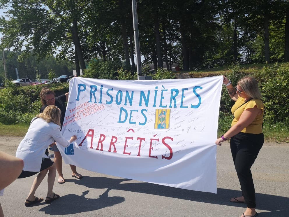 Les professionnelles en soins de la Mauricie et du Centre-du-Québec réclament la fin des arrêtés ministériels