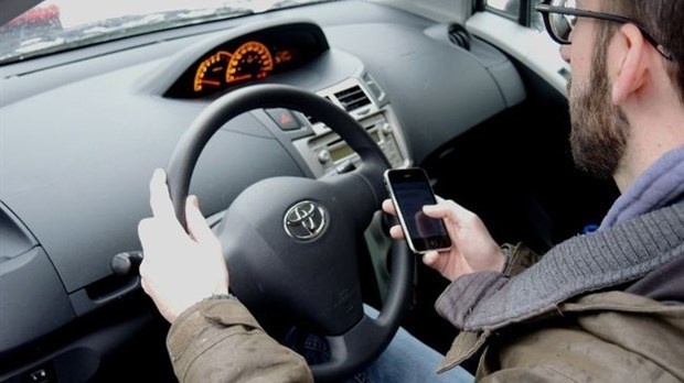 Cellulaire au volant : 8 arrestations en moins de deux heures à Saint-Célestin