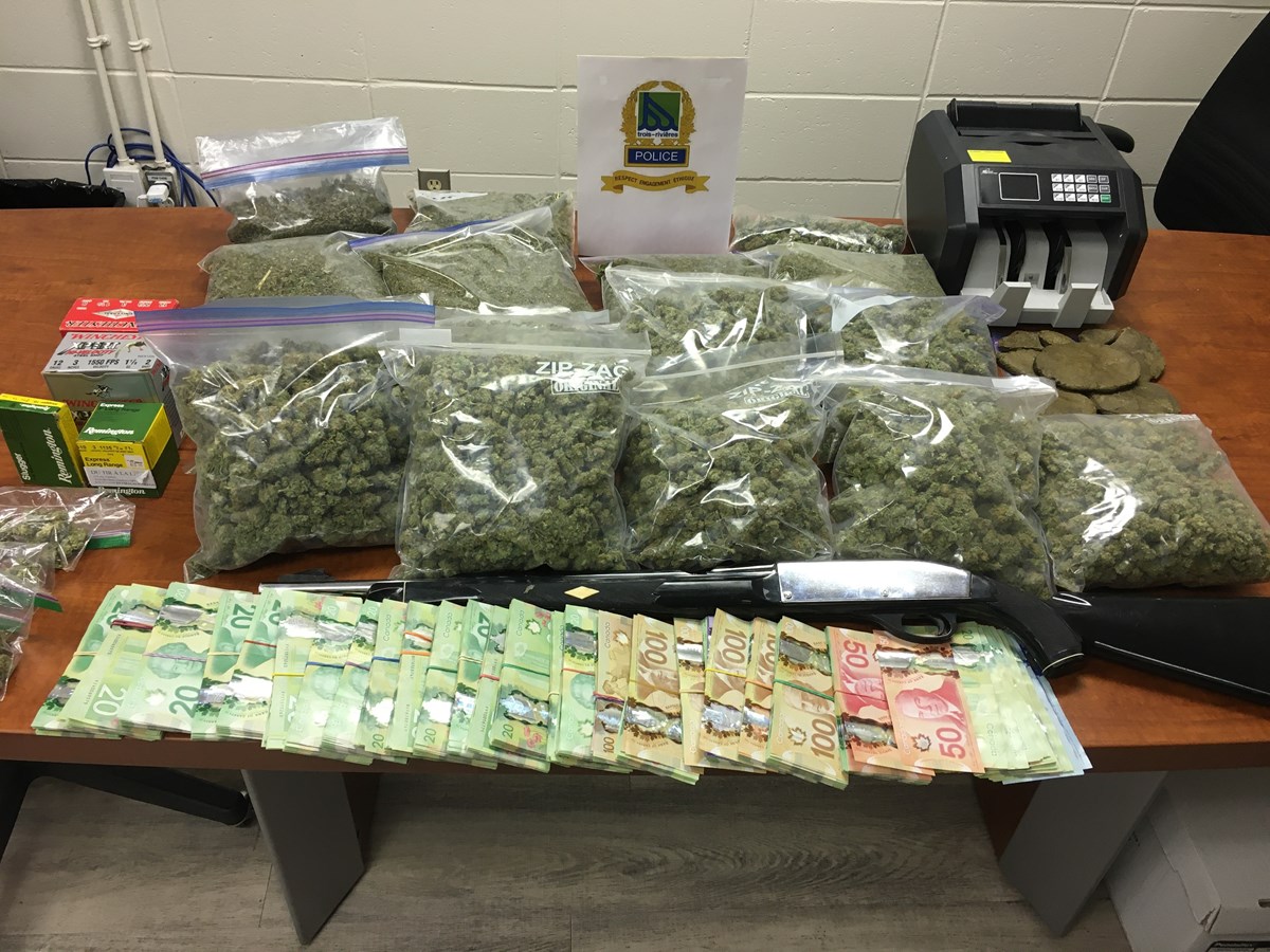 Trafic de cannabis : une arrestation et une saisie effectuées à Trois-Rivières