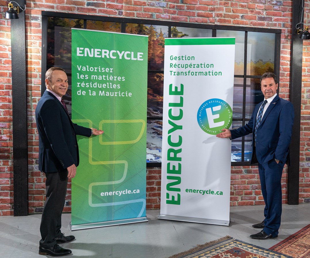 Paul Labranche, vice-président et Michel Angers, président d’Énercycle.