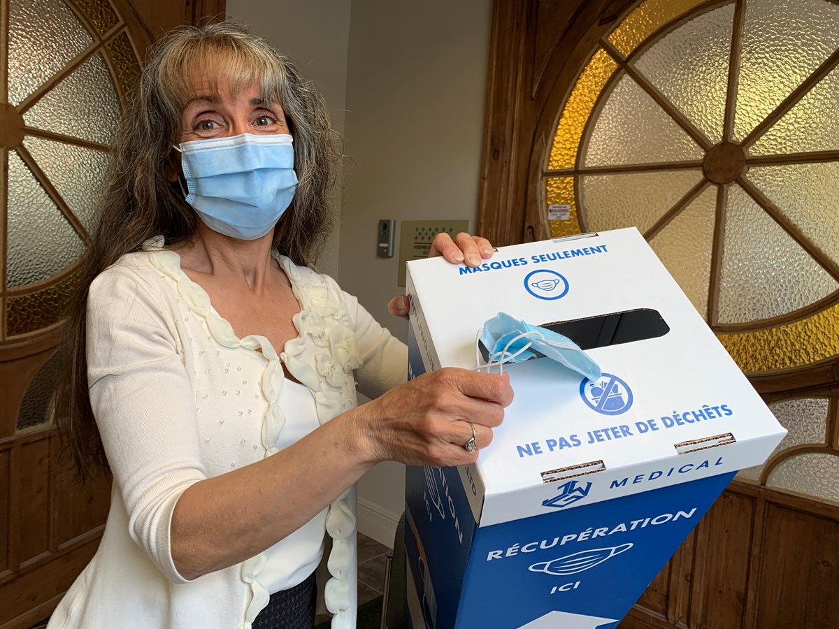 Récupération des masques : Marie-Louise Tardif appelle à donner l’exemple