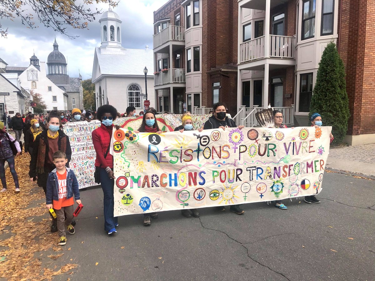 Marche mondiale des femmes : plus de 250 participants à Trois-Rivières