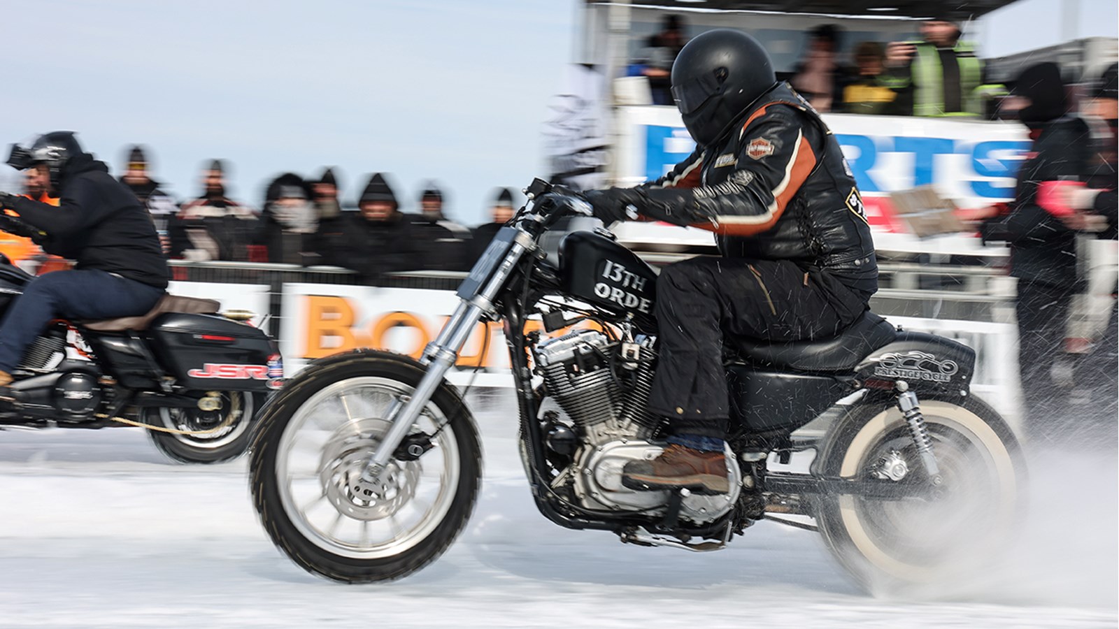 Un succès pour la 3e présentation de la Harley Drag Race on Ice