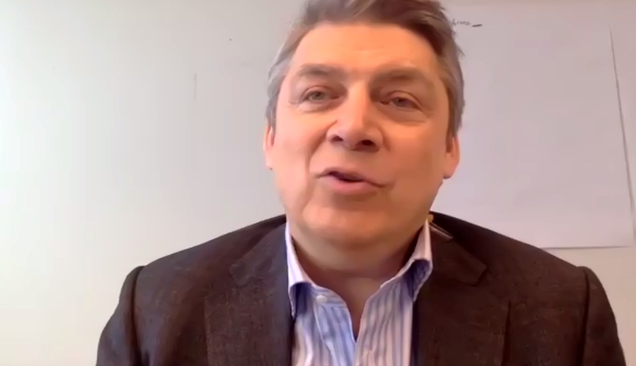 Le journaliste Michel Jean, le président d'honneur du salon du livre.