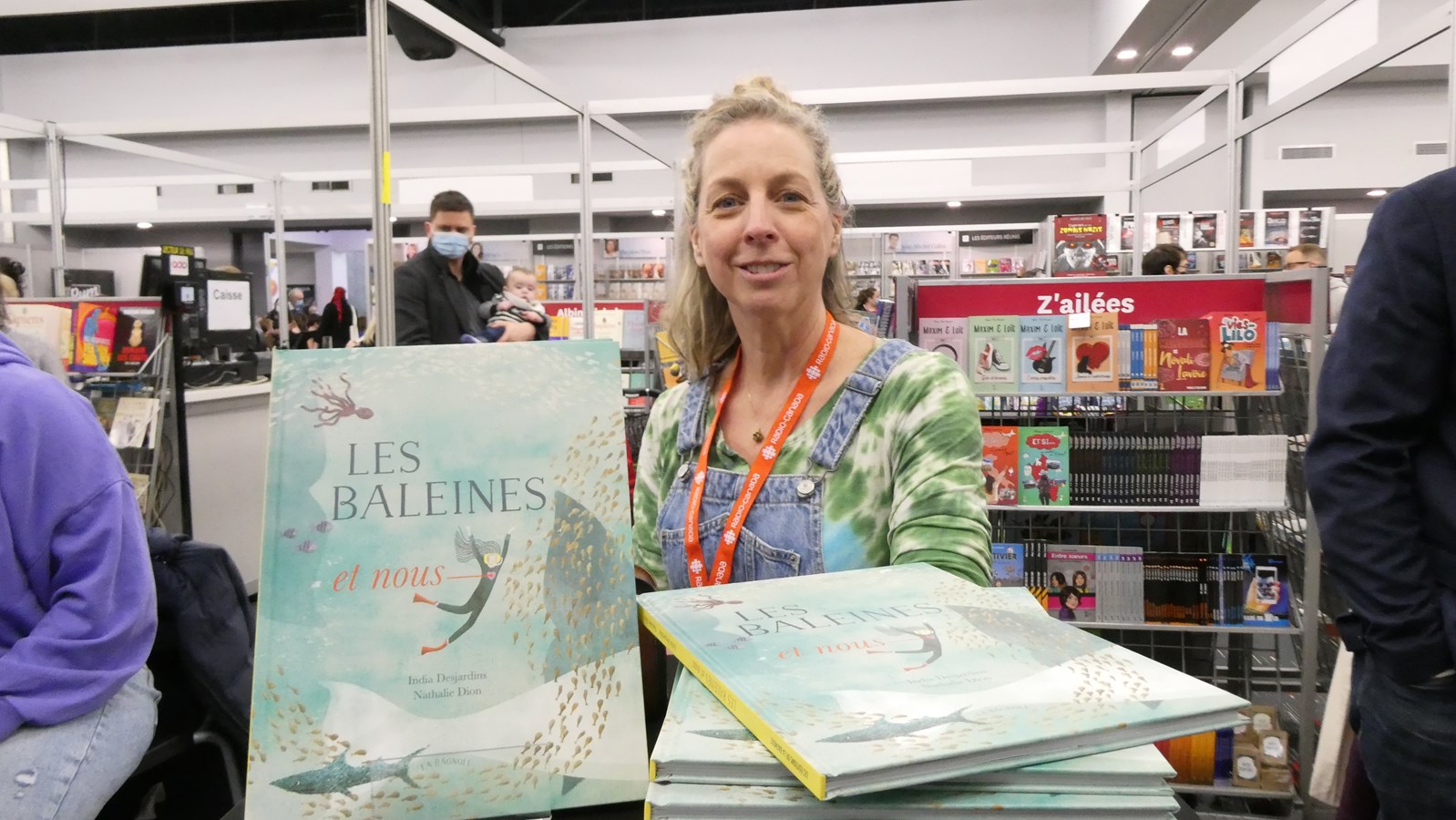 L’illustratrice Nathalie Dion a été honorée dans la catégorie Album pour « Les baleines et nous ».