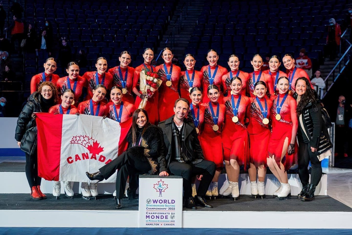Une médaille d’or aux jeux mondiaux de patinage synchronisé
