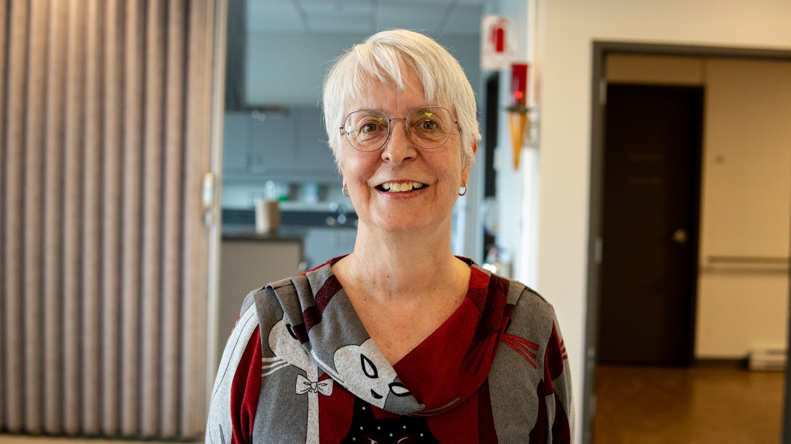 Mme Madeleine, bénévole au Centre d’hébergement Saint-Joseph depuis maintenant 7 ans.
