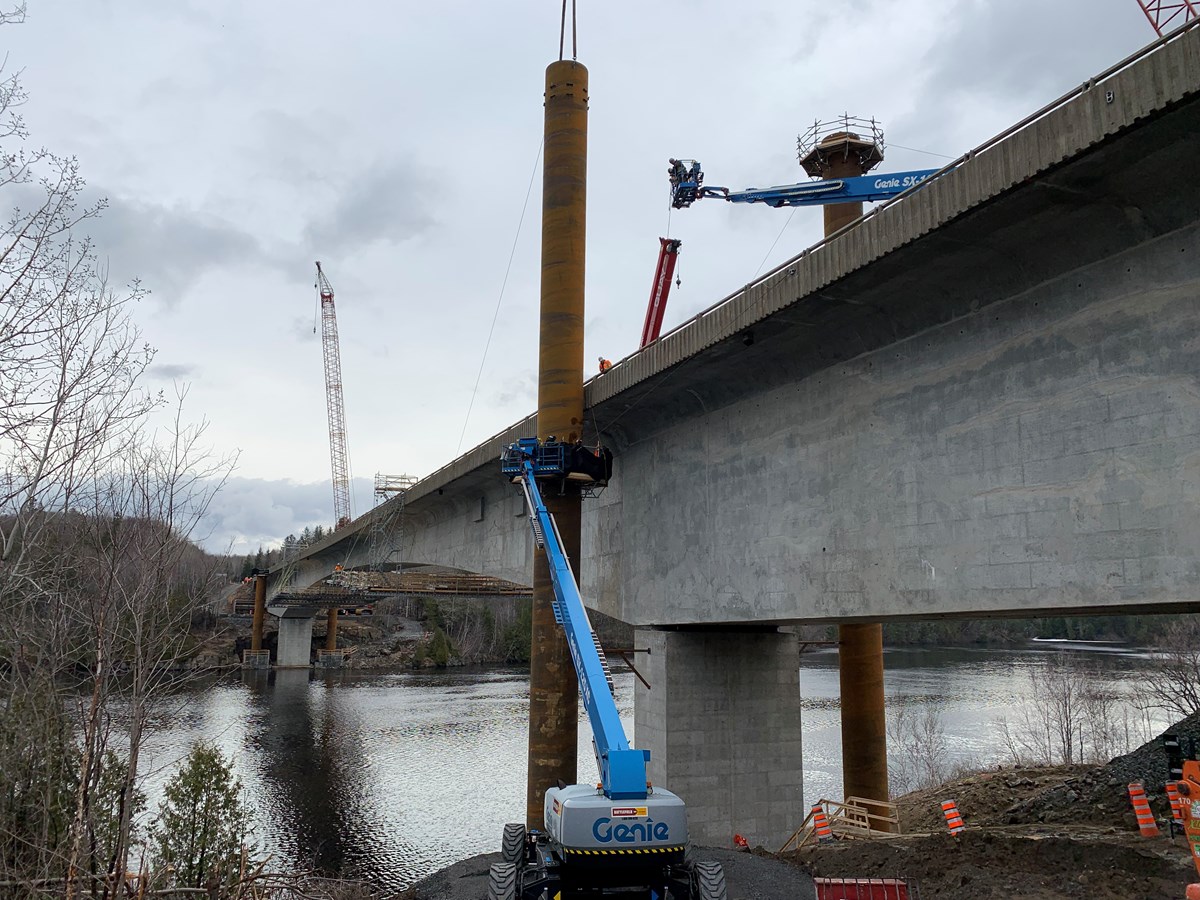 Pont des Piles: les travaux avance plus rapidement que prévu
