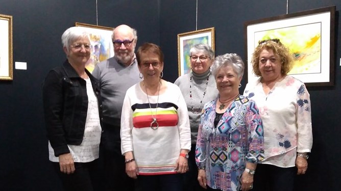 Le comité organisateur: Céline Gervais, Pierre-André Paquin, Mireille Cossette, Louise Matteau, Huguette Samuel, Louise Frigon.