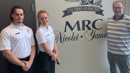 Les deux cadets affectés à la MRC de Nicolet-Yamaska sont Adam Lupien et Maxime Lantagne.