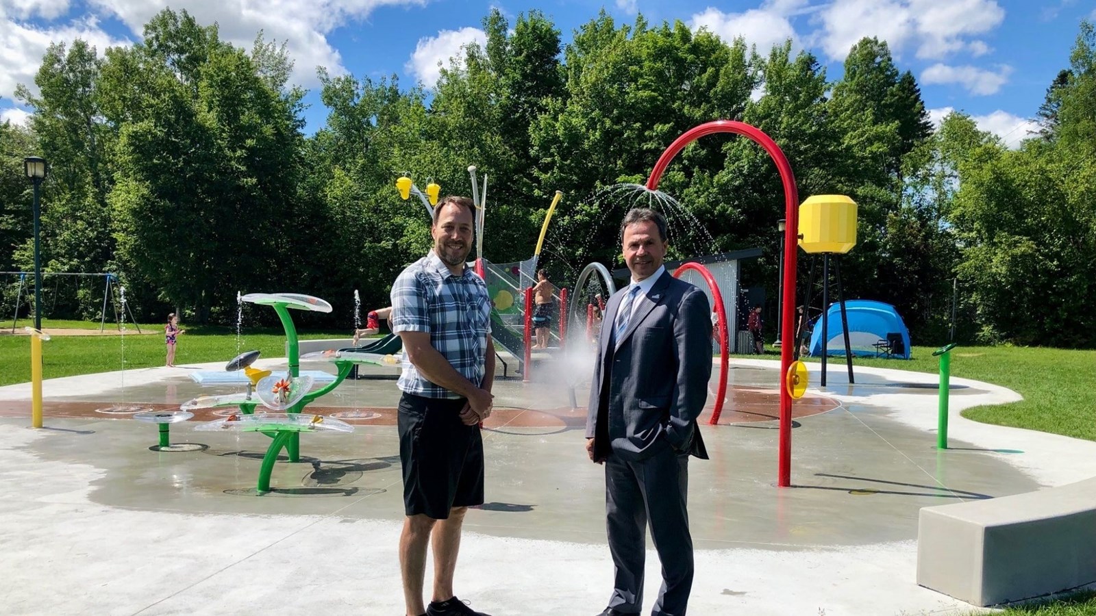 Jeux d'eau du parc Paul-André-Potvin