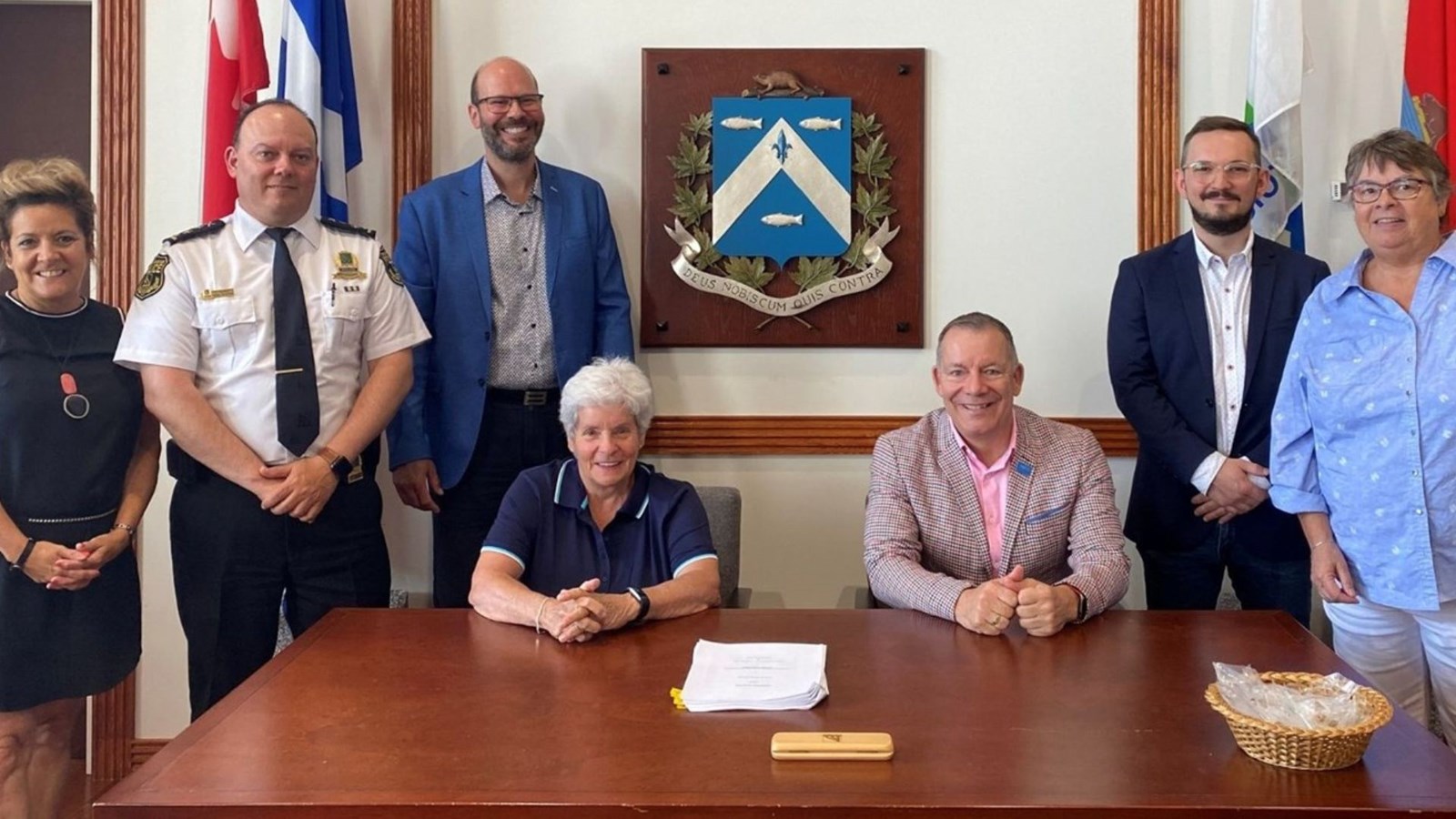 Signature de la convention, le 6 juillet dernier.