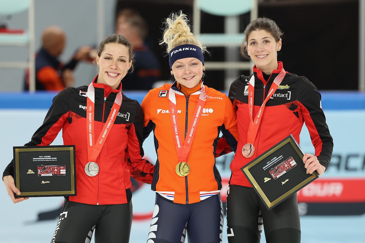 L'argent pour la patineuse de vitesse Florence Brunelle en Chine
