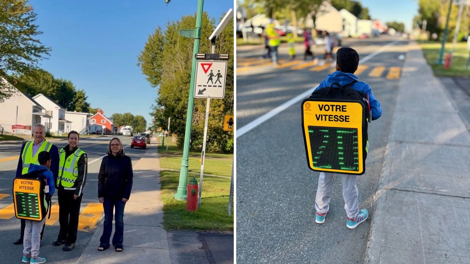 Sécurité routière : Un radar-vivant devant une école à Yamachiche 