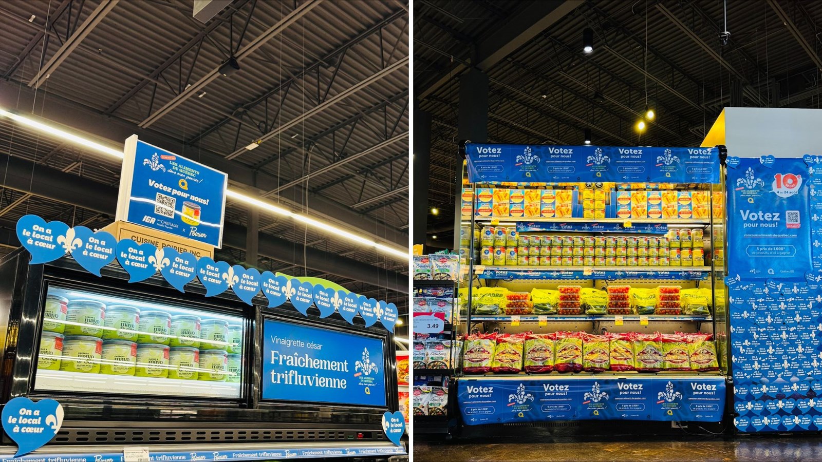 On indique que le commerçant a su se démarquer grâce à une campagne dynamique et bien ancrée dans leur communauté autour de la mayonnaise César, un produit frais et local.