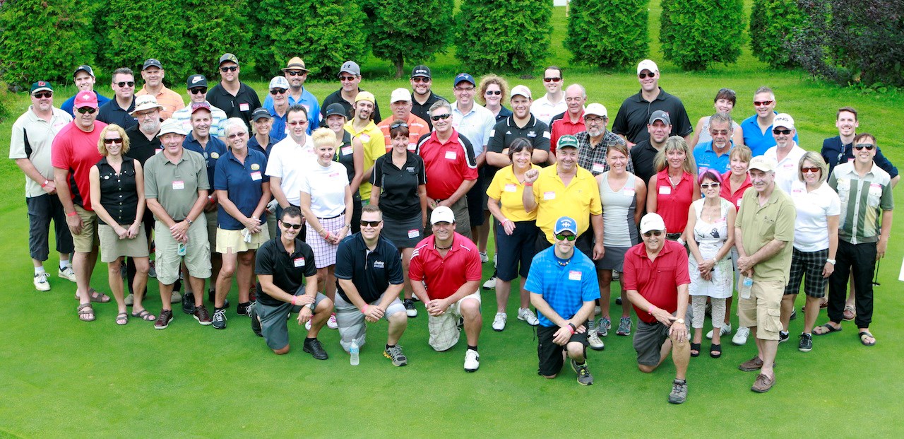 Les participants de la première édition tournoi de golf au profit du Centre d’Art de Richmond.