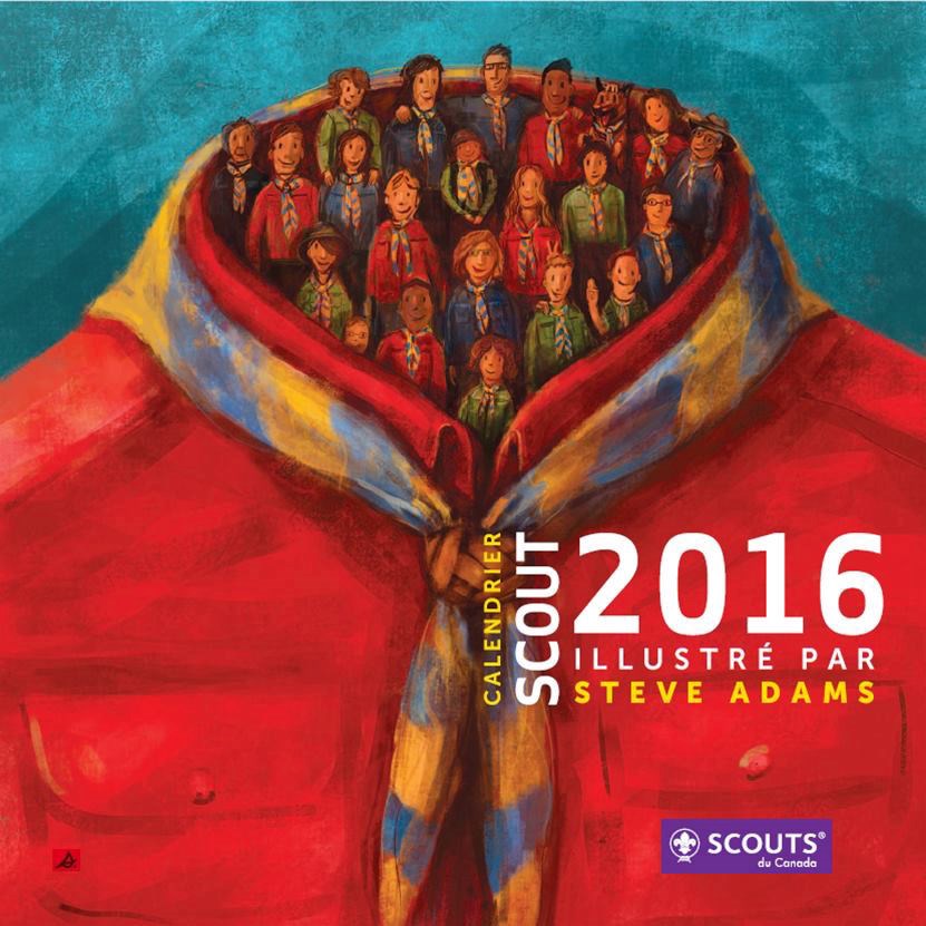 Vente du calendrier scout à Windsor, le 3 octobre