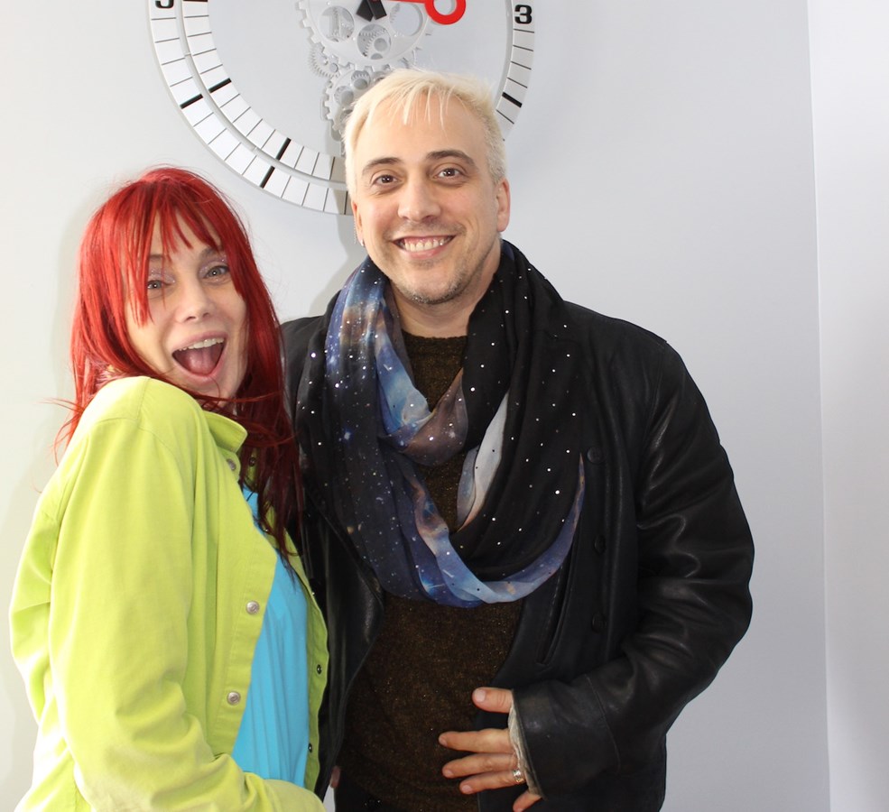Chloé Sainte-Marie et Louis-Philippe Hébert, directeur artistique du Centre d’art de Richmond. 