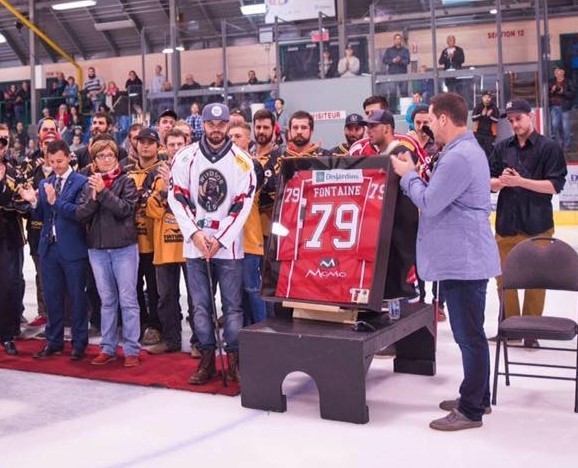 Dominic Fontaine. Photo : Crédit Ligue de hockey senior A de la Mauricie