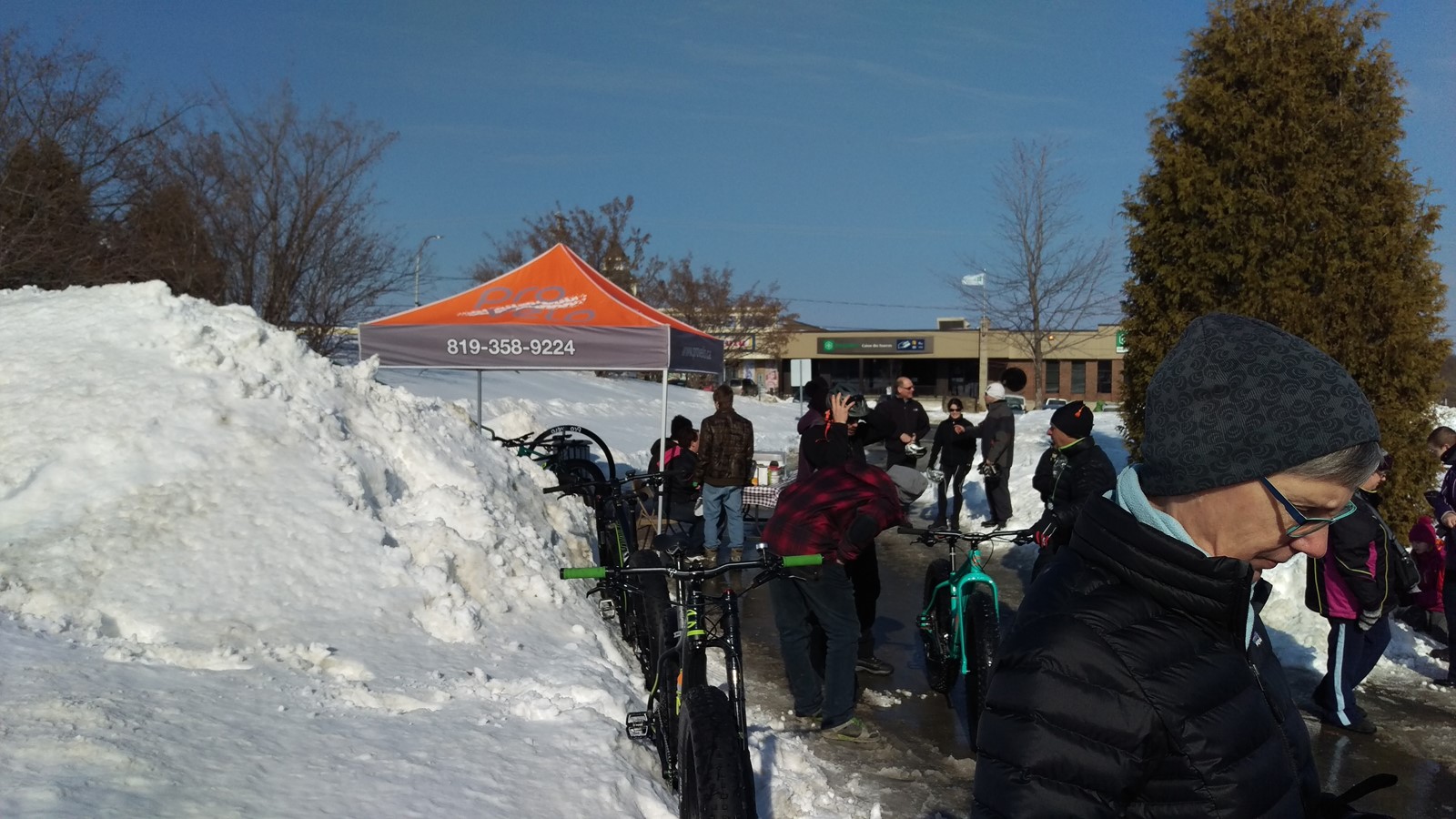 Initiation au Fatbike aux gens de la région d'Asbestos